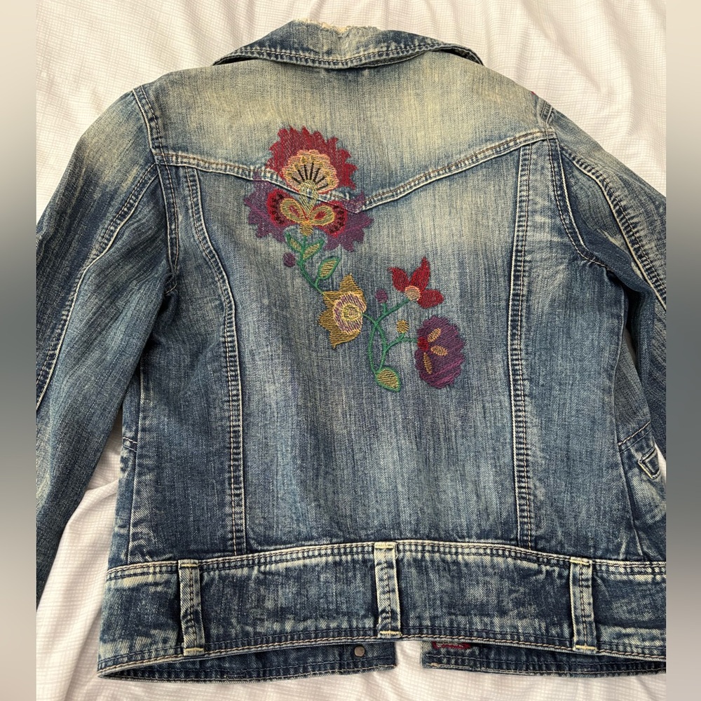 Embroidered Denim Jacket - Picture 9 of 16